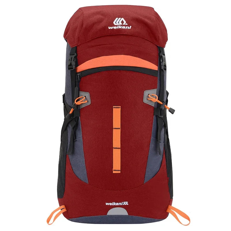 50L Unisex Waterproof Outdoor Trekking Rucksack Climbing Camping Backpack Travel Sports Bag Pack For Male Female