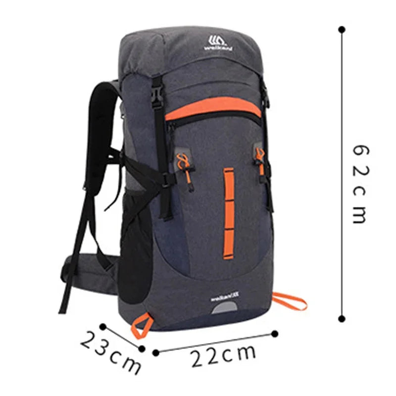 50L Unisex Waterproof Outdoor Trekking Rucksack Climbing Camping Backpack Travel Sports Bag Pack For Male Female