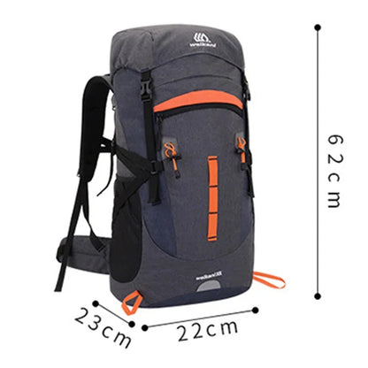 50L Unisex Waterproof Outdoor Trekking Rucksack Climbing Camping Backpack Travel Sports Bag Pack For Male Female