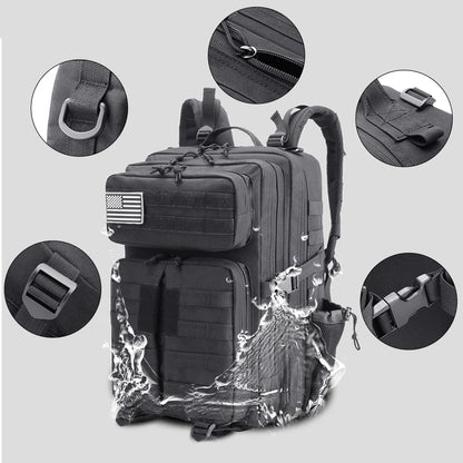 50L large capacity men's outdoor sports backpack 3P soft back outdoor waterproof backpack hiking camping hiking bag