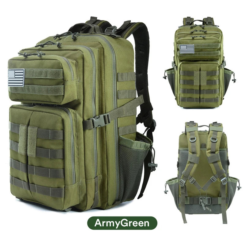 50L large capacity men's outdoor sports backpack 3P soft back outdoor waterproof backpack hiking camping hiking bag