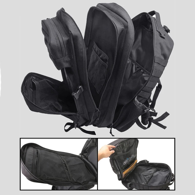 50L large capacity men's outdoor sports backpack 3P soft back outdoor waterproof backpack hiking camping hiking bag