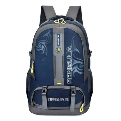 50L unisex men's travel back pack sports bag outdoor trekking Nylon hiking rucksack Climbing Camping backpack for male