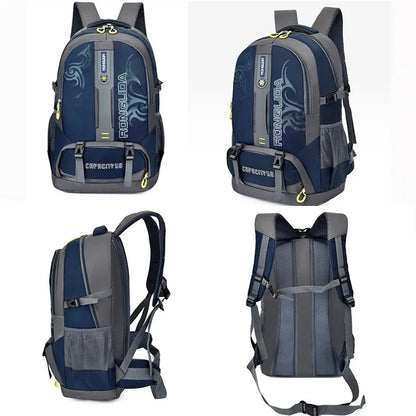 50L unisex men's travel back pack sports bag outdoor trekking Nylon hiking rucksack Climbing Camping backpack for male