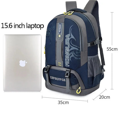 50L unisex men's travel back pack sports bag outdoor trekking Nylon hiking rucksack Climbing Camping backpack for male