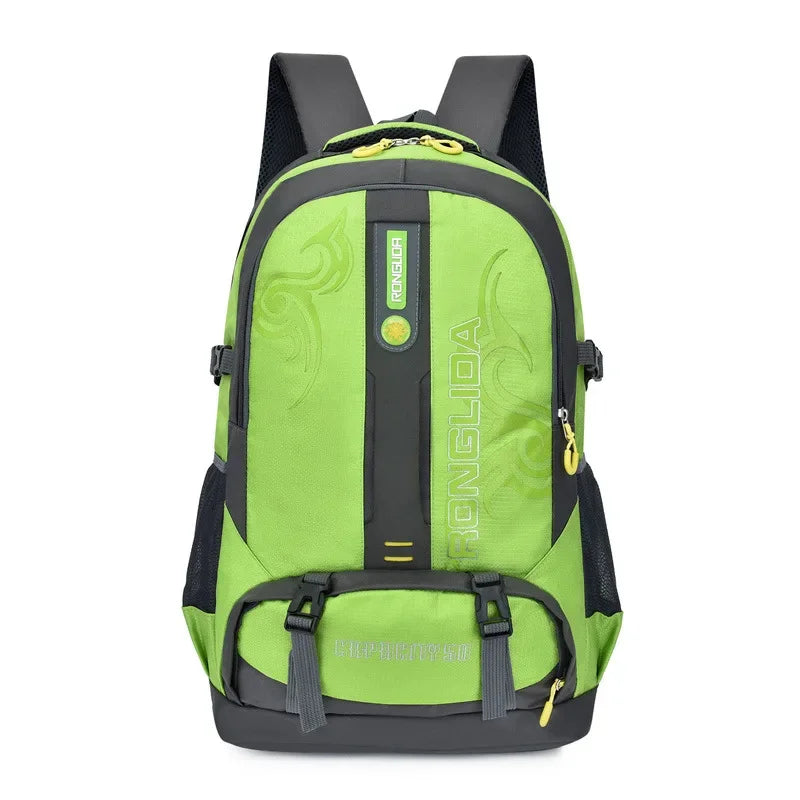 50L unisex men's travel back pack sports bag outdoor trekking Nylon hiking rucksack Climbing Camping backpack for male