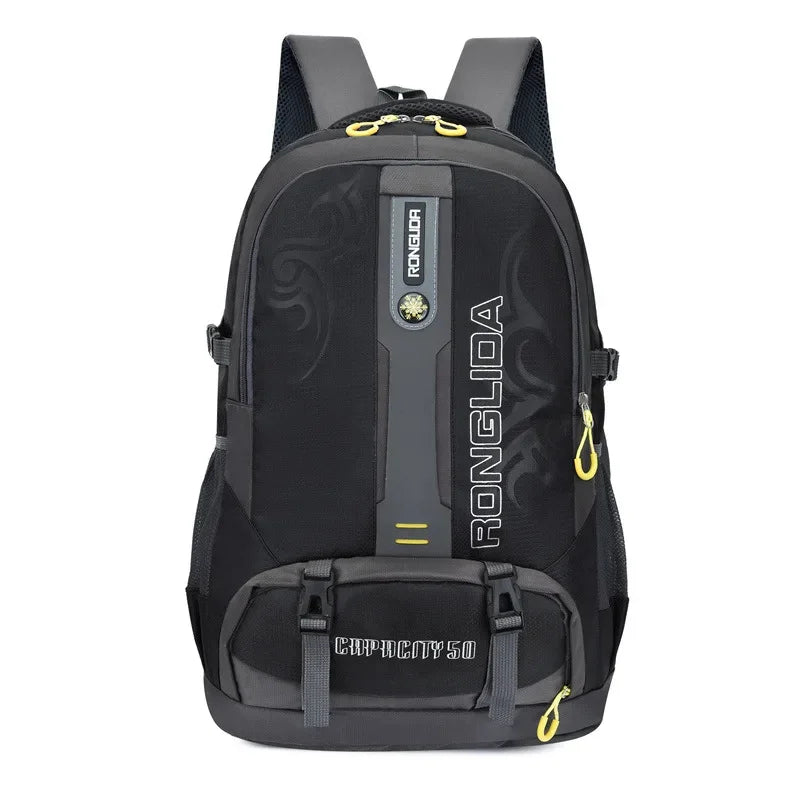 50L unisex men's travel back pack sports bag outdoor trekking Nylon hiking rucksack Climbing Camping backpack for male