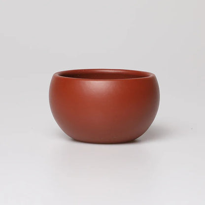50cc Chinese Yixing Purple Clay Small Tea Cup Raw Ore Da Hong Pao Mud Tea Cup Handmade Exquisite Kungfu Tea Set Accessories