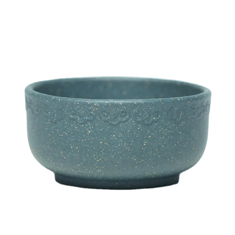 50cc Creative Ceramic Cup Purple Clay Teacup Chinese Multi-Function Crack Teacup Home Glaze Cute Mini Round Small Teacup
