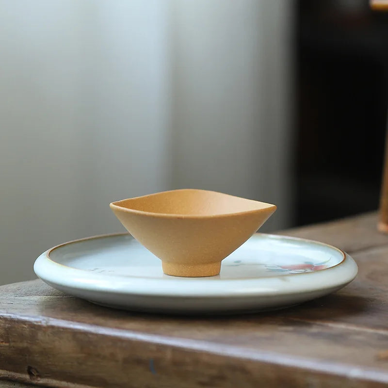 50cc Yixing 5-color Purple Sand Tea Cup 5 Kinds Of Mud Chinese Kung Fu Teacup Hand Made Heat Resistant Drinkware