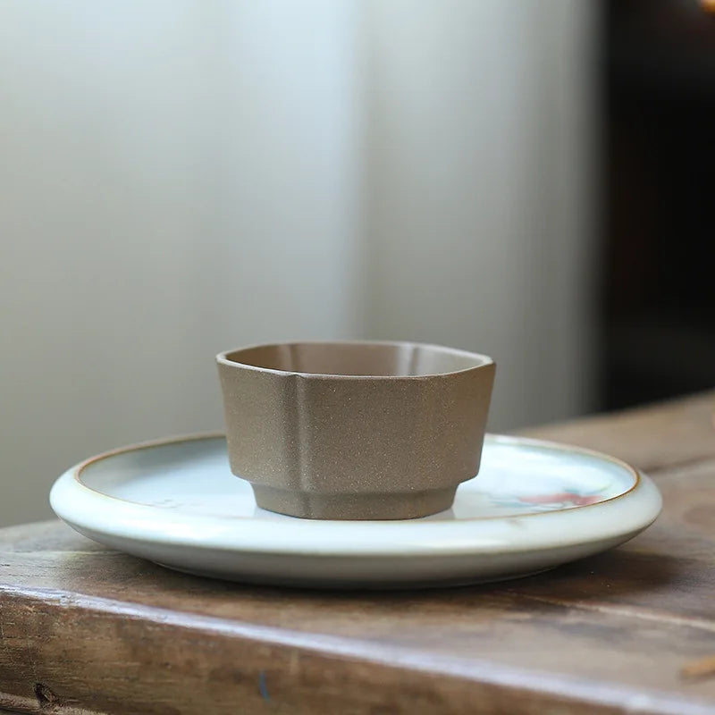 50cc Yixing 5-color Purple Sand Tea Cup 5 Kinds Of Mud Chinese Kung Fu Teacup Hand Made Heat Resistant Drinkware