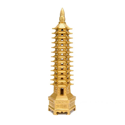 50cm large 2023 HOME Company FENG SHUI Effective protection exorcise evil spirits Town house COPPER WEN CHANG TA  Pagoda tower