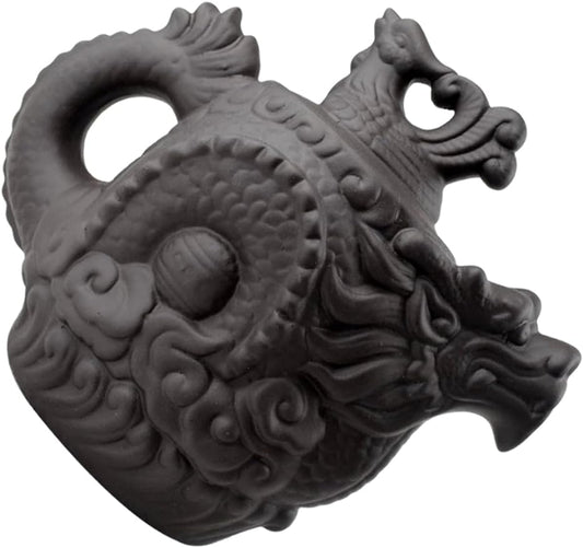 GRIRIW Dragon Phoenix Purple Clay Teapot 510 Zisha Teapot Tea Maker Kettle Teapot Warmer Porcelain Kettle Tea Pot Dragon Teapot Loose Tea Teapots Boiling Water Pot Travel Mini