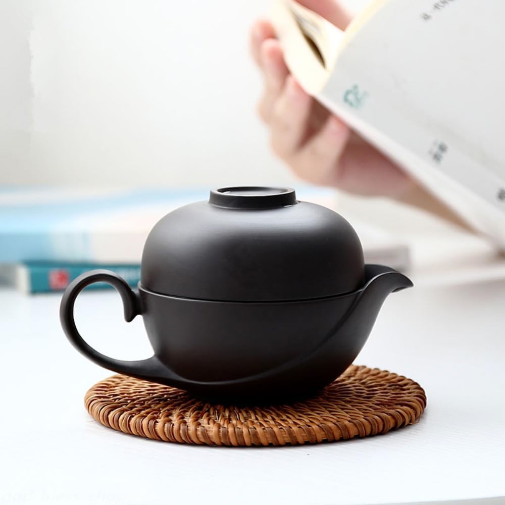 YTDJJWLS 150ml Travel Tea Set Yixing Zisha Tea Pot with Infuser Tea Cup Portable Tea Set