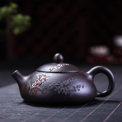 160ml Zisha Stone Handmade Teapot Chinese Famous Tea Set Personalized Teapot Tea Ceremony