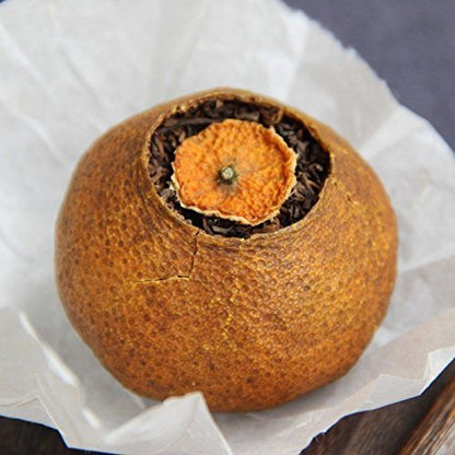 Xinhui Mandarin Pu-erh Tea Mandarin Orange Pimp Tea 500g 新会柑普茶 大红柑陈皮普洱熟茶