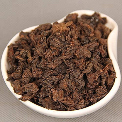 FullChea - 2018 Mini Chatou - Ripe Pu-erh Aged Black Tea - Pu Erh Tea Loose Leaf - Pu Erh From Yunnan - Health Tea (7.05oz / 200g)