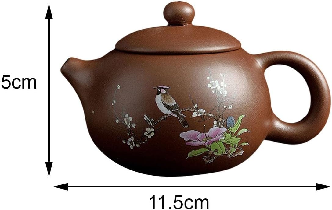 Bothyi Zisha Teapot Tea Kettle with Infuse Teaware Gift Kung Fu Teapot Chinese Tea Pots, 170ml Bird