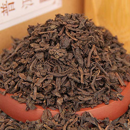 FullChea - 2017 Shu Puerh Box Tea - Ripe Pu-erh Aged Black Tea - Pu Erh Tea Loose Leaf - Pu Erh From Yunnan - Health Tea (4.23oz / 120g)