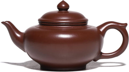 SILINE Zisha Teapot,Chinese Genuine Yixing Clay Teapot 8.6 Oz, Infuse Brew Kung Fu Loose Leaf Tea Maker -Shipiao,White Duanni Clay