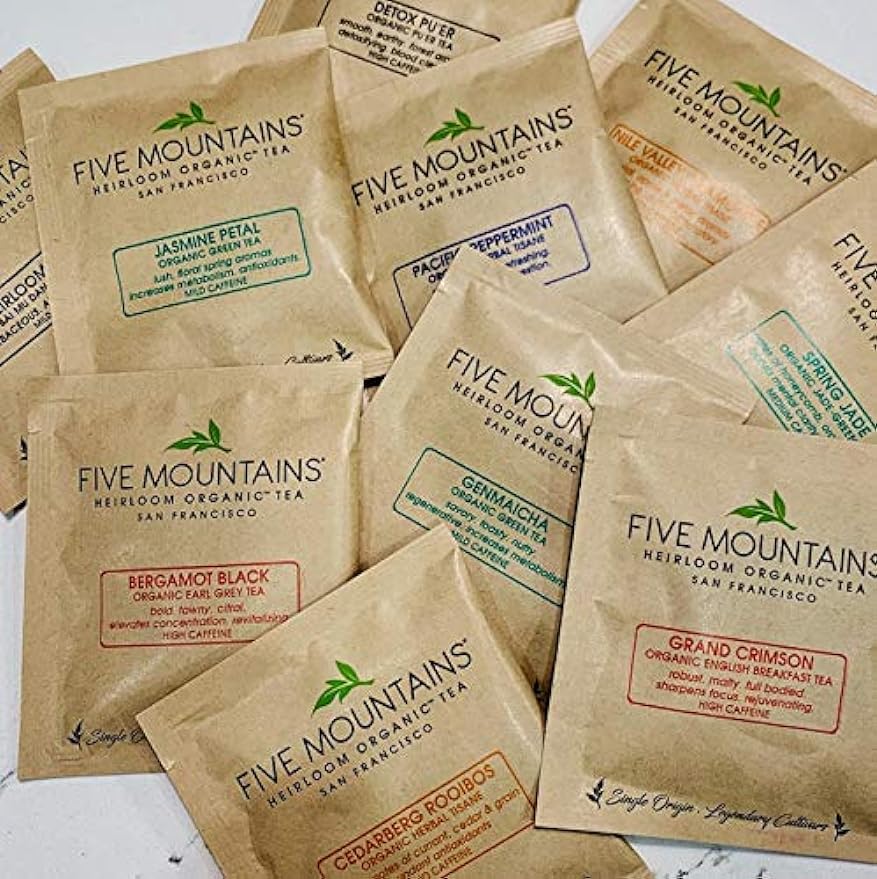 Assortment of 100 Tea Bags, Individually Wrappped