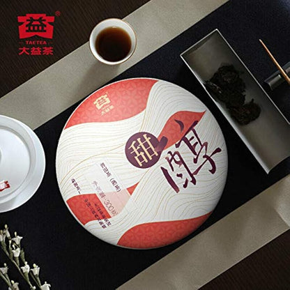 2018 Yr Tian Chun Ripe PUER Tea Dayi Pu-erh Cake Organic Black Tea 300g Shu Pu-er Cha