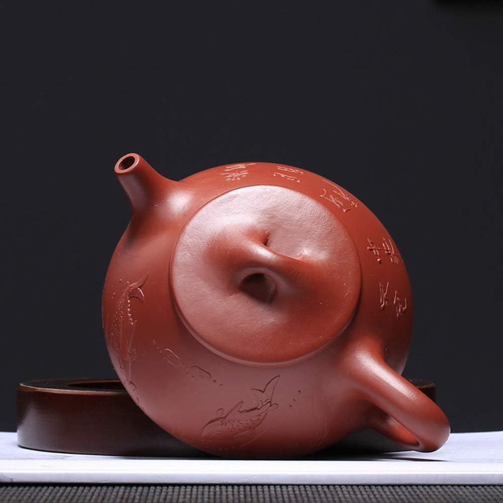 qwert Zisha Teapot, China Yixing Teapot Ore Purple Clay Clay Retro Handmade 200ml Living Room Office Tea Server-b 200ml