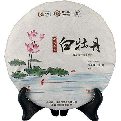 China Tea Organic Fuding Supreme Bai Mu Dan White Peony Cake Fujian White Tea Cake 330g