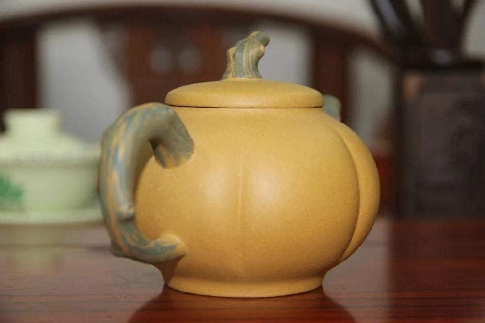 ZHSDTHJY Teapotyixing Zisha Teapot Zisha Teapot Naked Mud Handmade Pumpkin Oolong Tea Teapot 220Ml