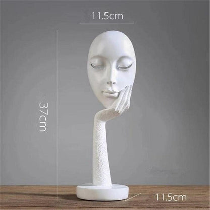 Statues for Home Decor Sculptures Abstract Character Resin Statues Sculpture Art Crafts Home Decorative-A_11.5X11.5X37Cm