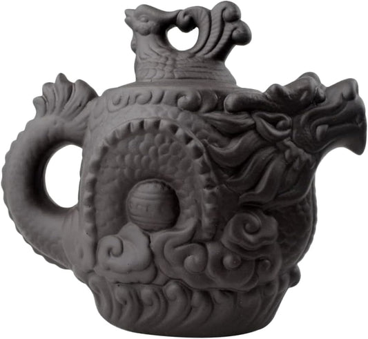 BESTOYARD Dragon Phoenix Purple Clay Teapot Zisha Teapot Tea Pets Gongfu Teapot Warmer Tea Pot Frog Teapot Tea Maker Kettle 510 Ceramic Teapot Household Teaware Mini Travel Heater