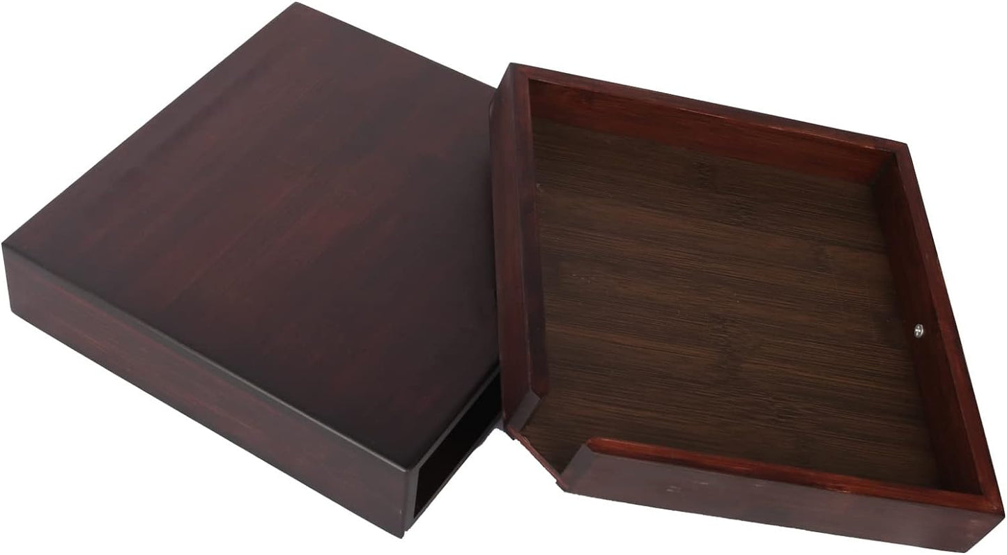 Tea Box Pu Erh Tea Organizer Tea Brick Storage Bamboo Finishing Box With Strong Seal to Keep The Original Flavor The is The Best Tea Box For Gift Giving (1 box)