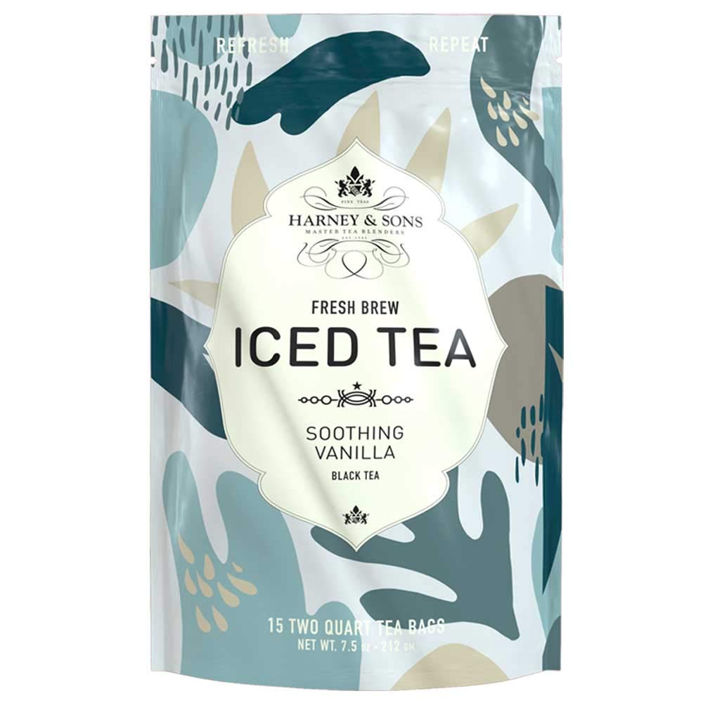 Harney & Sons Fresh Brew Peach Iced Tea, 3 count box, Makes 6 Quarts of Iced Tea