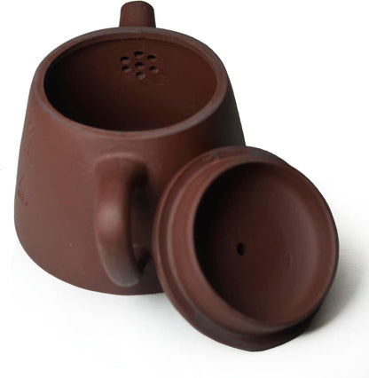 Teapot 6oz Chinese Clay Zisha Gongfu Tea Pots Jinglan Hand-carved Poetry China Yi-xing