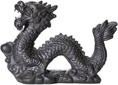 Chinese Purple Clay Tea Pet Dragon Cute Funny Tea Accessories Lazy Kung Fu Tea Sets For Tea Lovers Home Car Shelves Decor (Dragon_2)