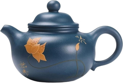 Teapot 250ML Handmade Mud Painted Zisha Teapot Delicate And Durable Tea Maker Suitable for Home Office Tea Room Tea Kettle