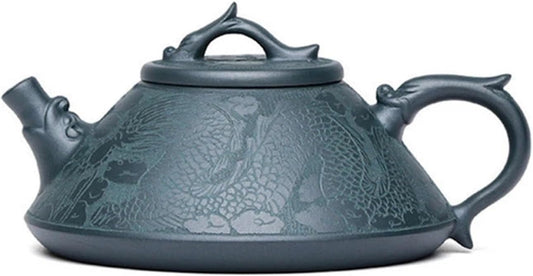 Sweden 190ml Purple Clay Teapot Famous Handmade Stone Scoop Dragon Pattern Tea Pot Beauty Chinese Zisha Tea Set