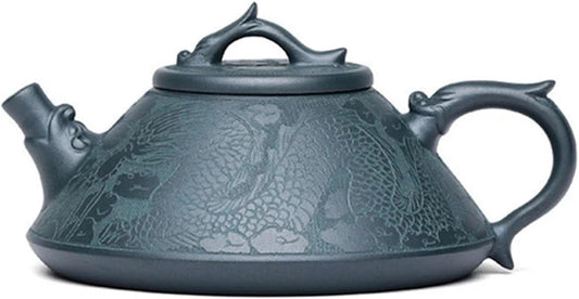 Sweden 190ml Purple Clay Teapot Famous Handmade Stone Scoop Dragon Pattern Tea Pot Beauty Chinese Zisha Tea Set