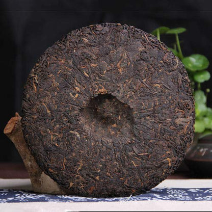 Jia Jia 7598 Lao Tong Zhi Anning Haiwan Yunnan Pu-erh Tea Cake 2007 357g Ripe Shou Puer Tea Pu Erh
