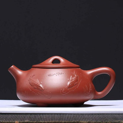 qwert Zisha Teapot, China Yixing Teapot Ore Purple Clay Clay Retro Handmade 200ml Living Room Office Tea Server-b 200ml