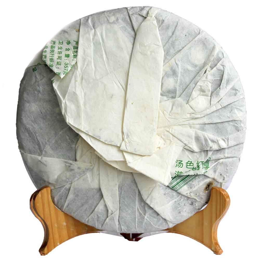 FullChea - 2008 Bajiaoting 0830 Raw Pu-erh Tea - Menghai Pu Erh Tea Loose Leaf - Sheng Puerh - Healthy Tea - 12.59oz / 357g