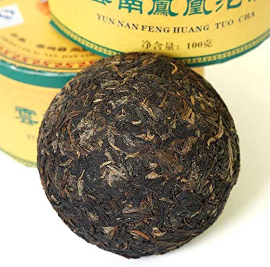 Puerh Tea Cake 100g / 3.52oz 2006 Year Raw Sheng Aged Phoenix Puerh Tuocha - Yunnan Pu-erh Pu erh Puer Pu'er Chinese Tea Boxed