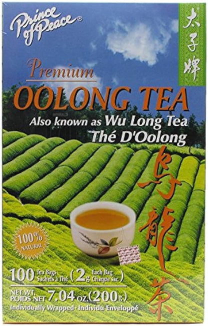 Prince of Peace Oolong Tea - 100 Tea Bags net wt. 6.35oz (180g)