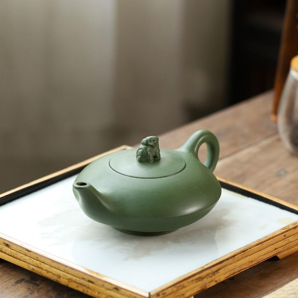 Zisha Teapot Retro Classic Kung Fu Teapot Suitable for Black Tea Green Tea White Tea (A)