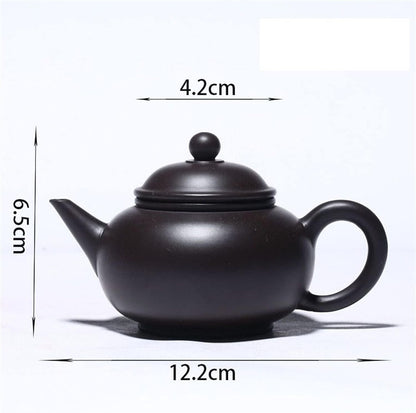 INEOUT Teapot Zisha Teapot With Raw Black Mud Filter Zisha Beauty Teapot Household Supplies Customization