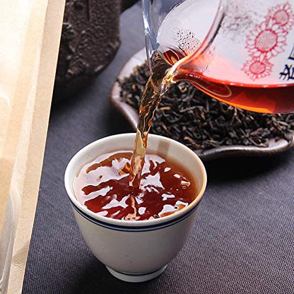 YUNNAN LAOTONGZHI PU'ER TEA 2021 Loose Puer Tea Ripe AAA Grade Pu-erh 500g Haiwan Pu Erh Tea Shu