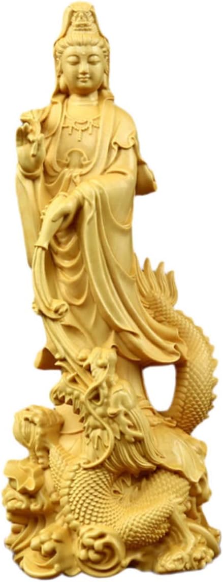 IMIKEYA Guanyin Statue s s Wooden Decoration
