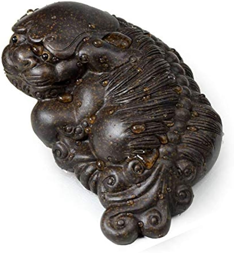Chinese Dragon Turtle Tea Decoration Zisha Auspiciousness Lucky Well Fengshui Wealth (Pixiu Piyao)