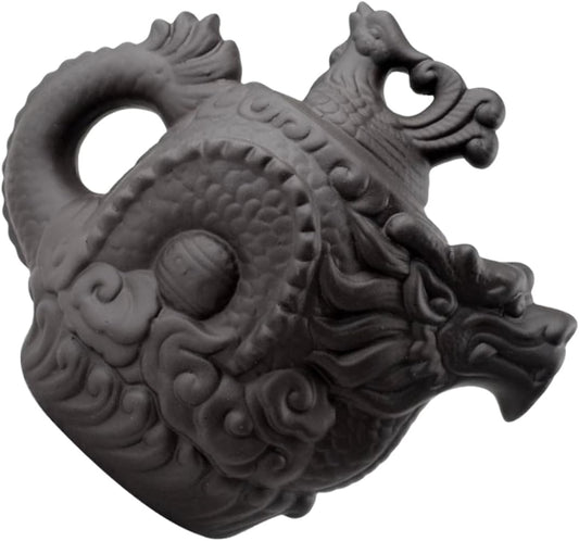 PRETYZOOM Dragon Phoenix Purple Clay Teapot Brass Teapot Tea Kettle Ceramic Zisha Teapot Purple Clay Tea Pot Frog Teapot Tea Pots for Loose Tea Exquisite Tea Pot Ceramics Office Japan