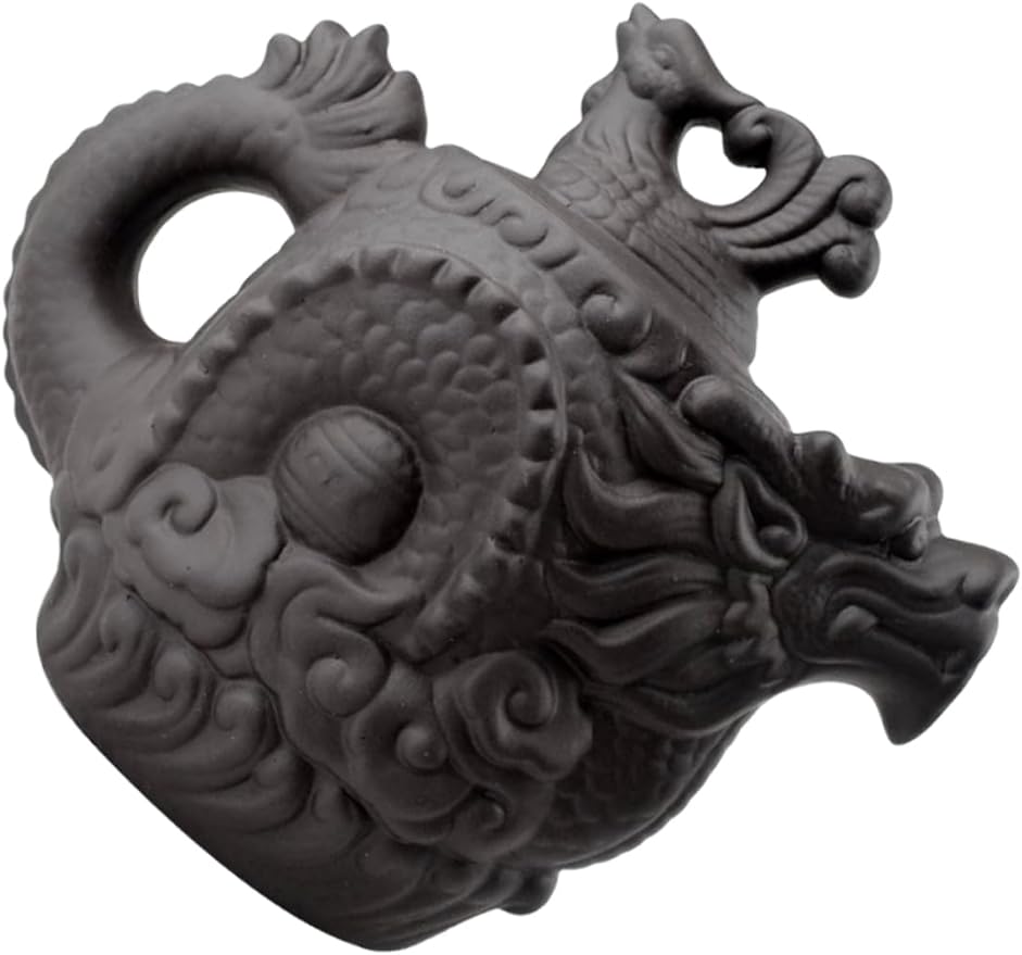 PRETYZOOM Dragon Phoenix Purple Clay Teapot Brass Teapot Tea Kettle Ceramic Zisha Teapot Purple Clay Tea Pot Frog Teapot Tea Pots for Loose Tea Exquisite Tea Pot Ceramics Office Japan